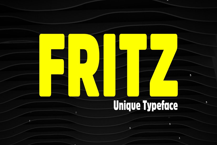 Пример шрифта Fritz #1